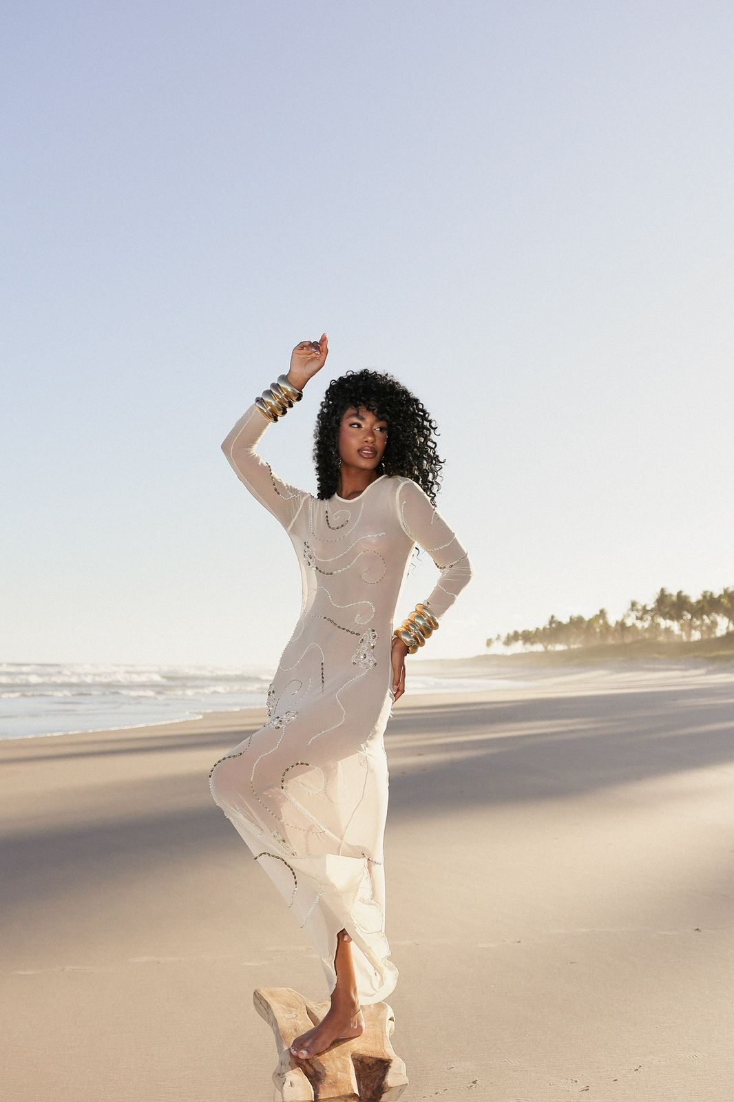 Vestido Maré de pérolas