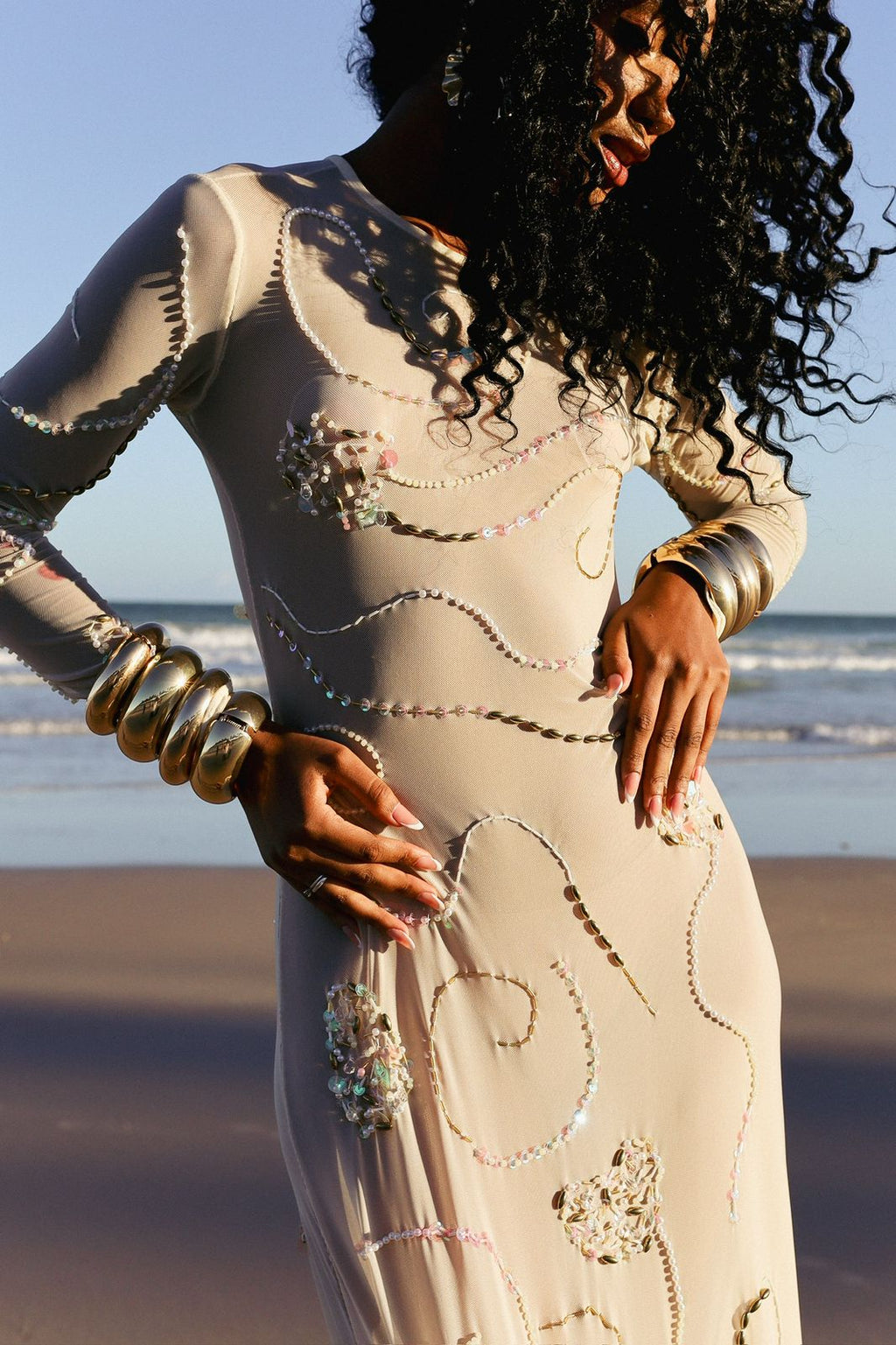 Vestido Maré de pérolas